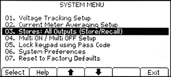 System Menu