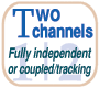feature icon: Two channels - independent or coupled