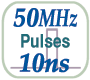 feature icon: 50MHz pulses