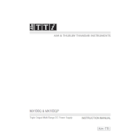 MX100Q & MX100QP Instruction Manual thumbnail image