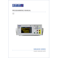 SMU4000 Series Programming manual - thumbnail