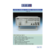 TG310 function generator datasheet