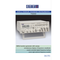 TG550 function generator datasheet