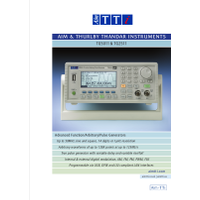 TG251xA/501xA Series function generators data sheet