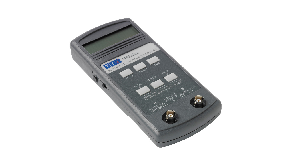 Aim-TTi PFM3000 handheld frequency counter - flat