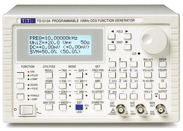 Vandalize Optimistic Accountant TG1010A DISCONTINUED: 10MHz DDS Function Generator, digital control |  Aim-TTi