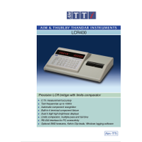 LCR400 LCR meter datasheet