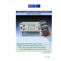 TF900 and PFM3000 series frequency counters datasheet