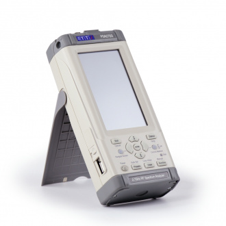 Aim-TTi PSA2703 (PSA Series 3) Spectrum Analyzer on stand - left