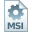 File/link type icon for MSI